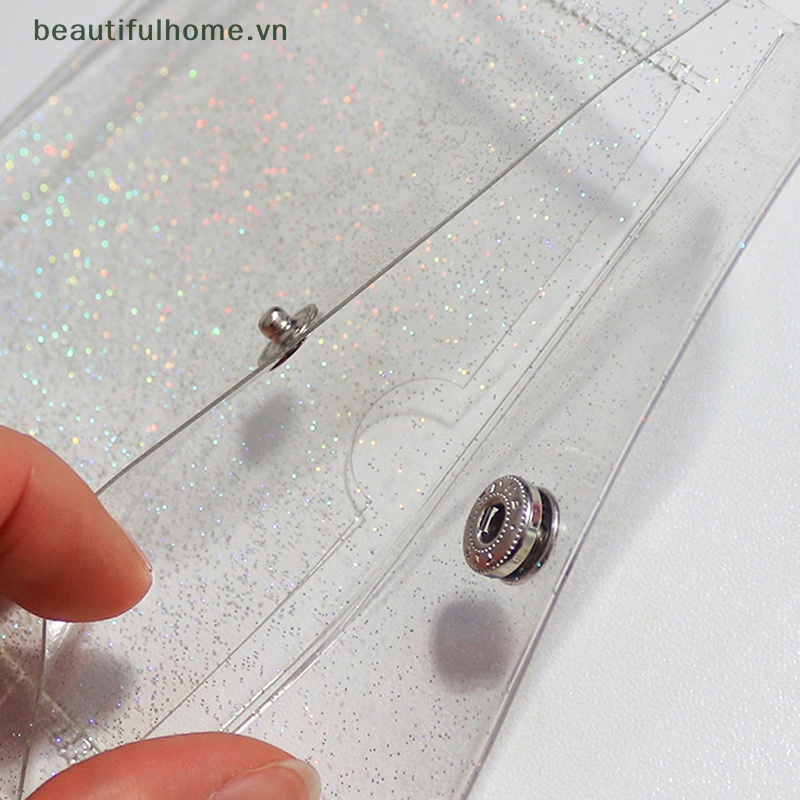 1 Ví Nhỏ Đựng Thẻ / Tiền Xu / ID Bằng PVC Trong Suốt Dễ Thương Cho Bạn Gái