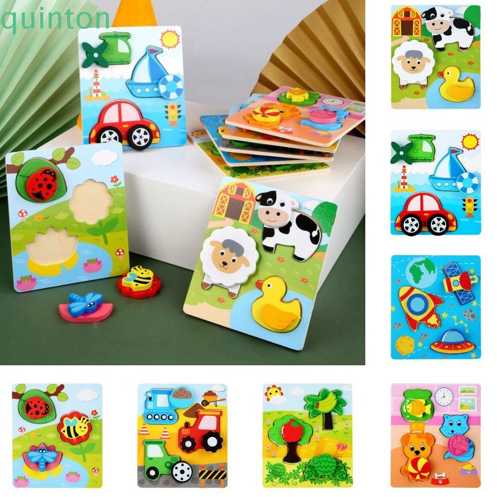 Đồ Chơi Lắp Ráp Bằng Gỗ Hình Động Vật Hoạt Hình Dễ Thương Cho Trẻ Mẫu Giáo