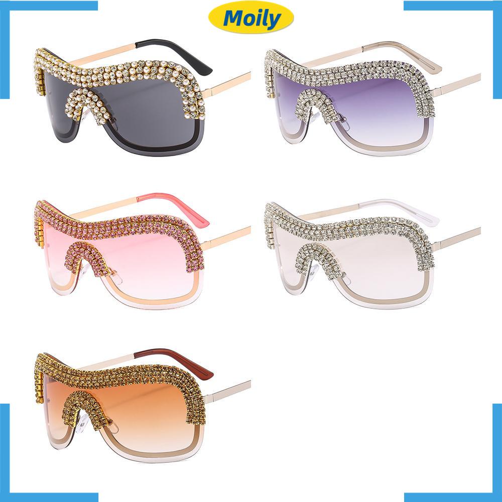 Kính Râm MOILYVN Y2k Không Viền Kim Loại|Bộ Đồ Thời Trang Cỡ Lớn Thiết Kế Cá Tính
