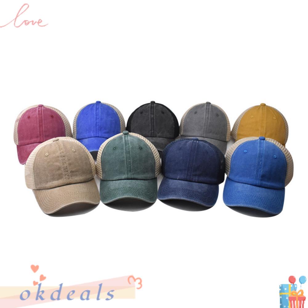 Mũ Lưỡi Trai Phối Lưới Thoáng Khí Thời Trang