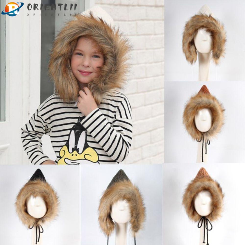 Mũ Giả Lông Thú Thời Trang Ấm Áp Cho Bé
