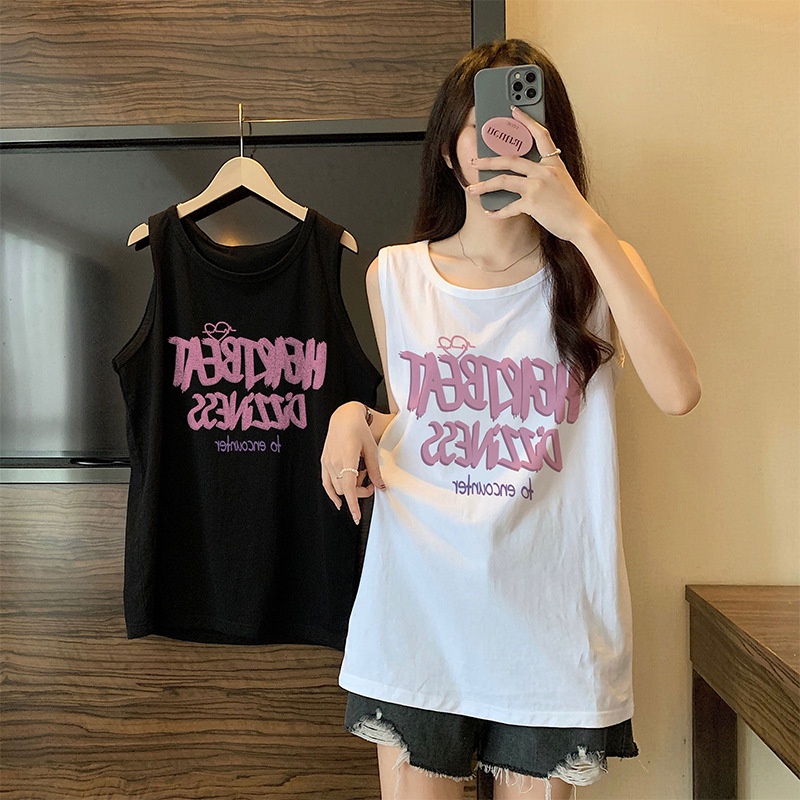 Áo Sát Nách Dáng Rộng Chất Liệu Cotton Thời Trang Mùa Hè Cho