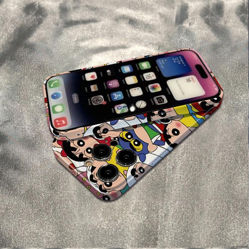 Ốp Điện Thoại Dẻo Họa Tiết Hoạt Hình Shin-Chan Dễ Thương Chống Sốc Cho iPhone12 Maxplus 11 1314pro 6In 78