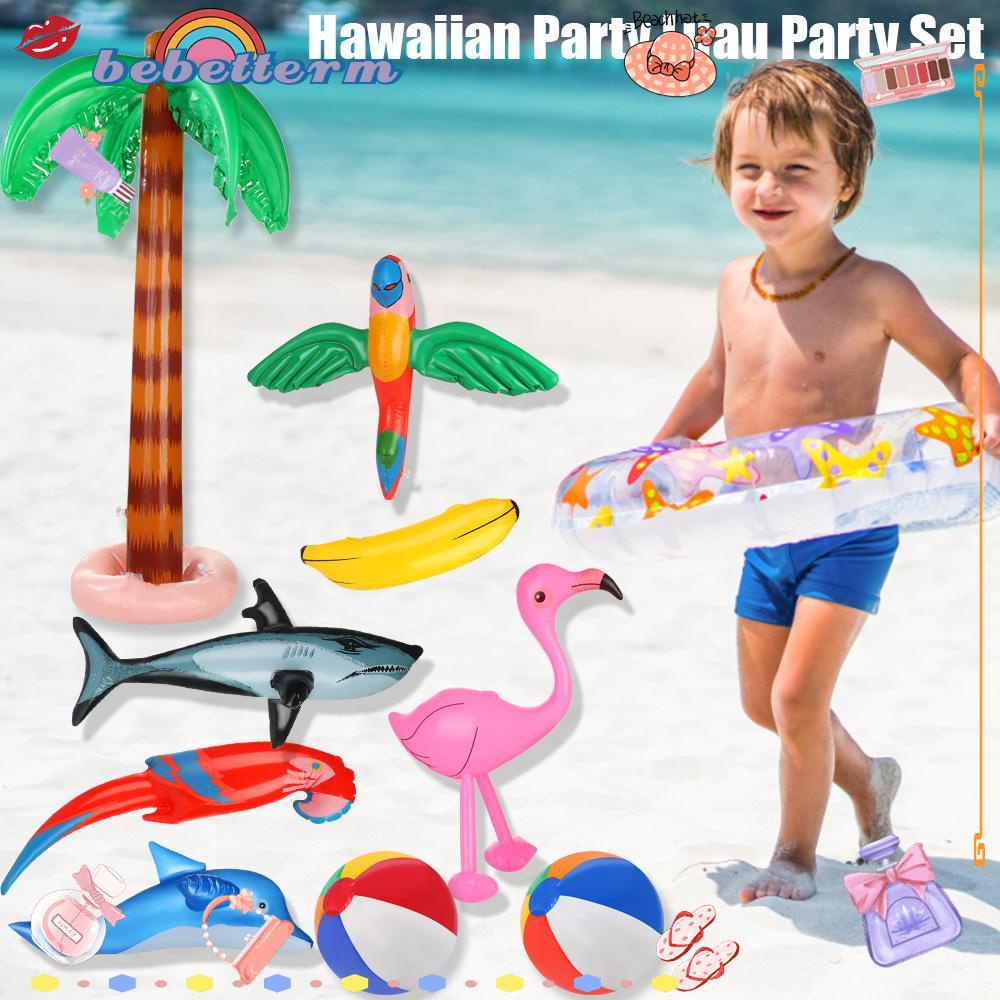 Bộ 12 Quả Bóng Trang Trí Tiệc Bãi Biển Phong Cách Hawaiian