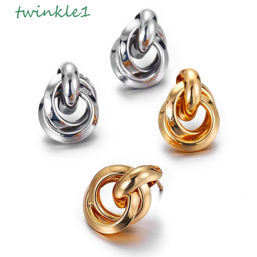 Khuyên Tai Đính Đá Lấp Lánh Đơn Giản Hợp Thời Trang