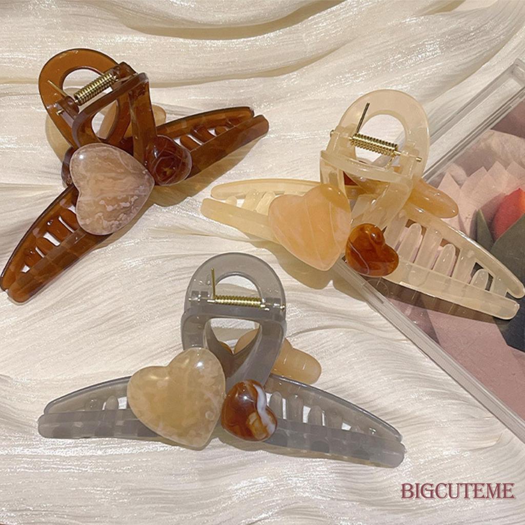 Kẹp Tóc Càng Cua Bằng Nhựa Chống Trượt Dày Dặn Cho Cô Dâu