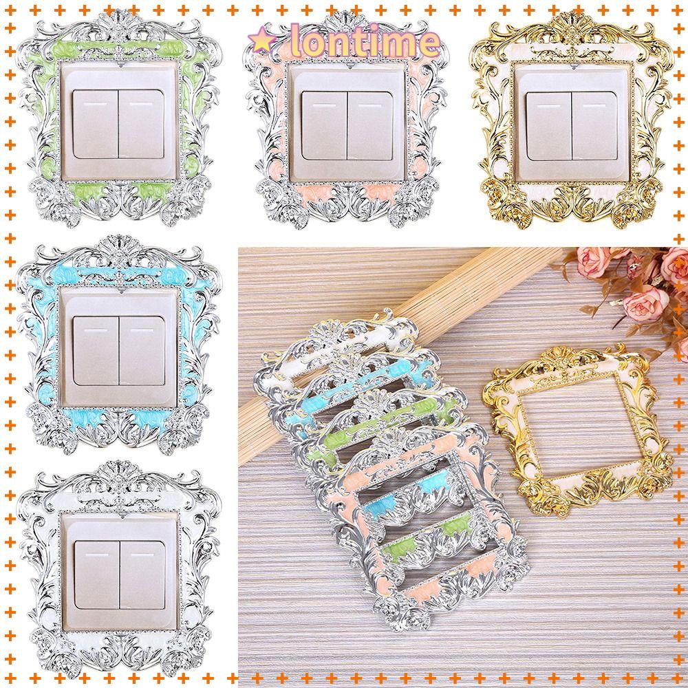 Vỏ Bọc Công Tắc Đèn Gắn Tường Phòng Khách Bằng Nhựa Kiểu Châu Âu