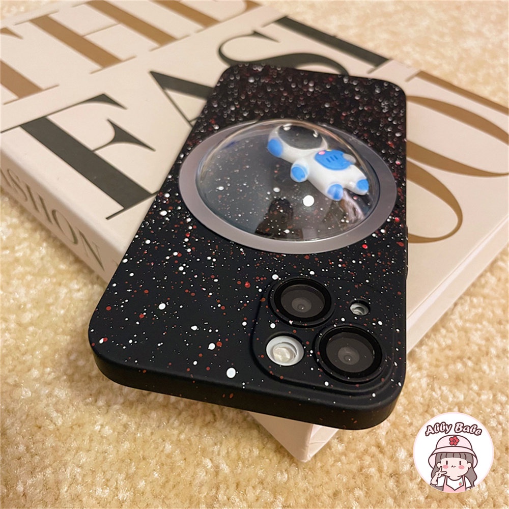 Ốp Điện Thoại Cứng Viền TPU Dẻo In Hình Phi Hành Gia Màu Tím Đậm Cho IPhone 14 Pro Max 11 12 11 Pro Max