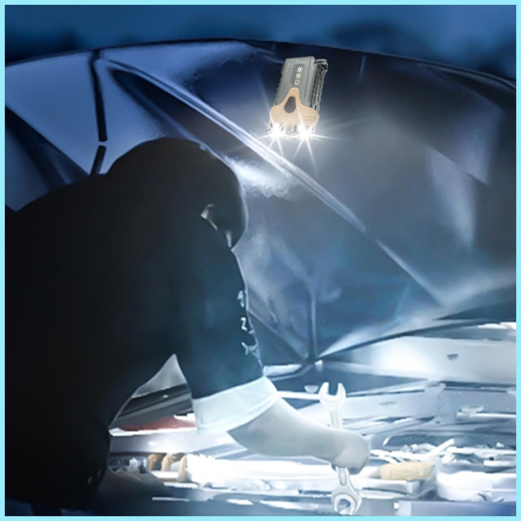 Móc Khóa Đèn Pin LED Mini Edcs Cầm Tay Có Thể Sạc Lại