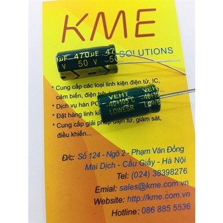 Tụ hóa 470uf 50v 10x20mm cao tần