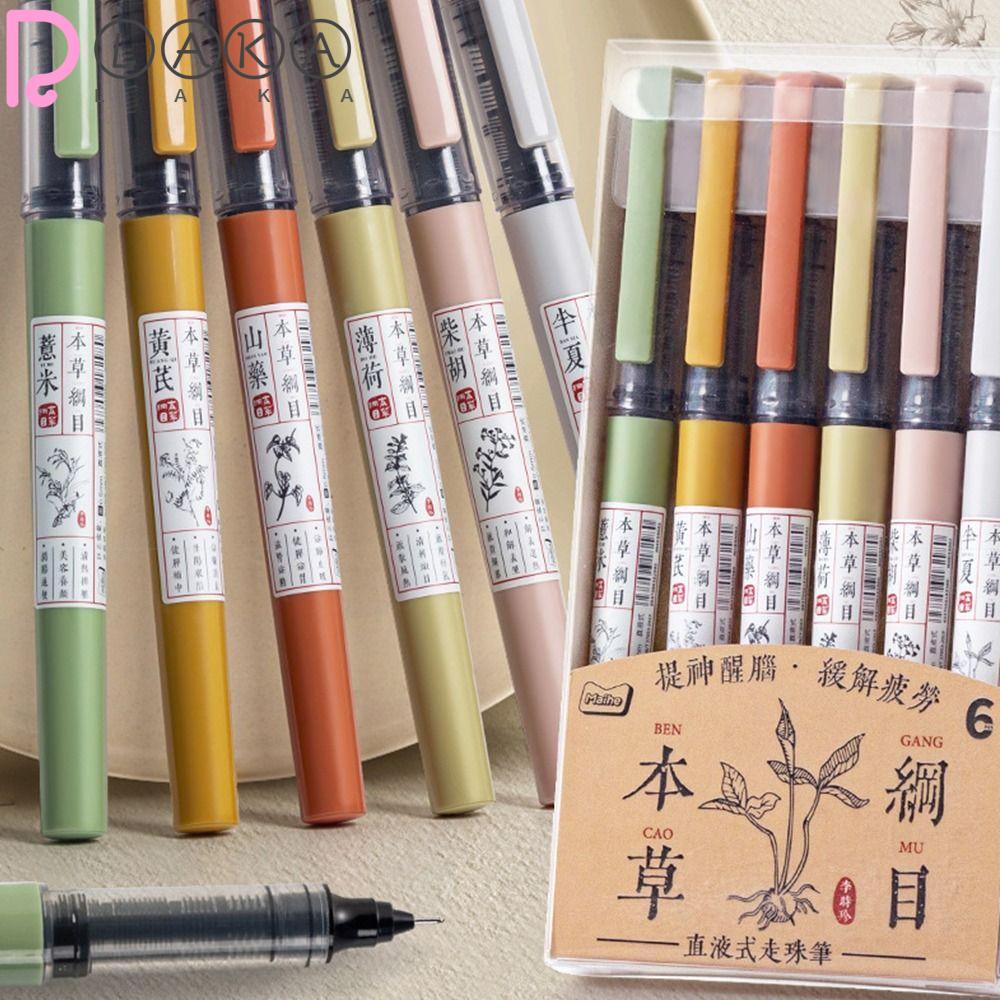 Set 6 Bút Bi Nhanh Khô Tiện Dụng Chất Lượng Cao