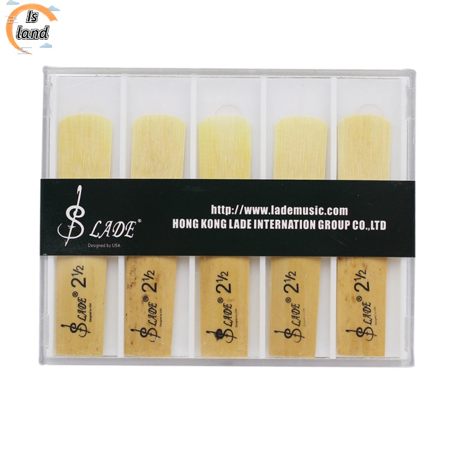 Bộ 10 Miếng Đệm Kèn Saxophone 2.5 Bằng Tre Trong Suốt Kèm Hộp Đựng Chuyên Dụng