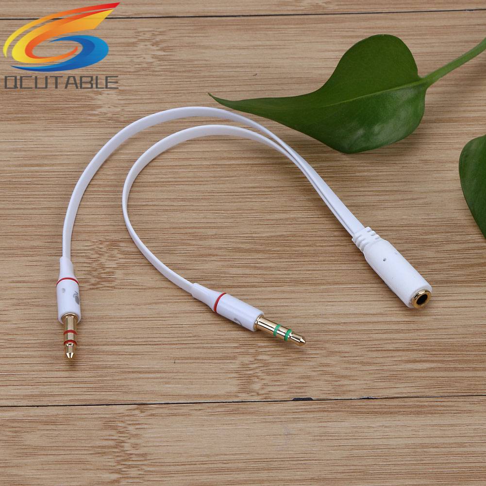 Cáp Chuyển Đổi Âm Thanh 3.5mm 1 Sang 2 Lỗ Chuyên Dụng Cho Tai Nghe / Mic