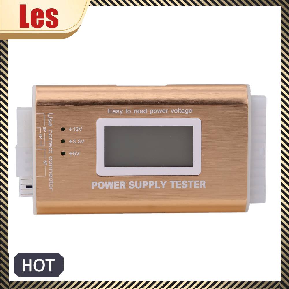 Thiết Bị Kiểm Tra Nguồn Cung Cấp Điện ATX BTX ITX SATA HDD Màn Hình LCD 20 / 24 Pin 4 PSU