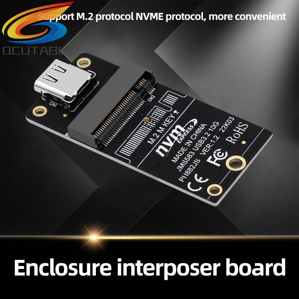 Thẻ Chuyển Đổi NVME M.2 Sang Type-C SSD 10Gbps Hỗ Trợ 2230 2242 2260 2280