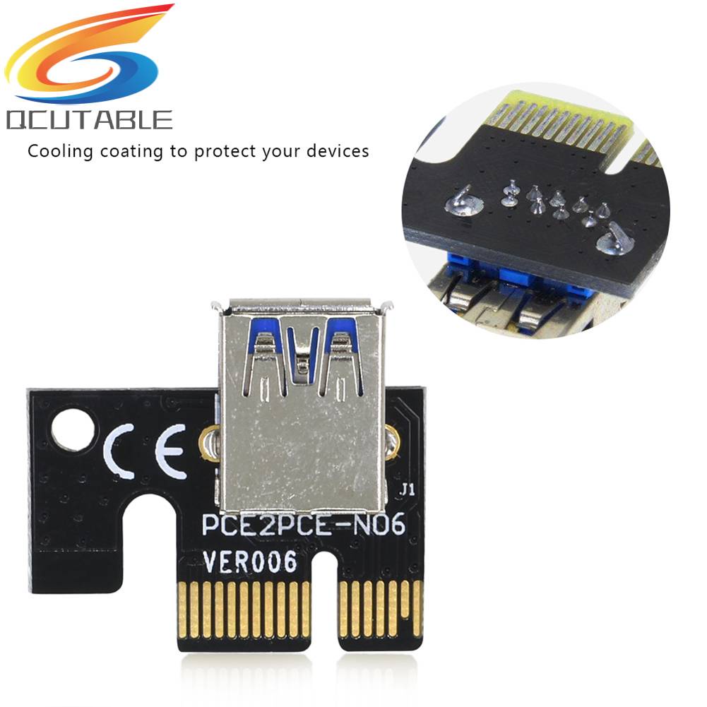 Bảng Mạch Mở Rộng PCI-E 1x Sang 16x 15-Pin Sang 4 Pin