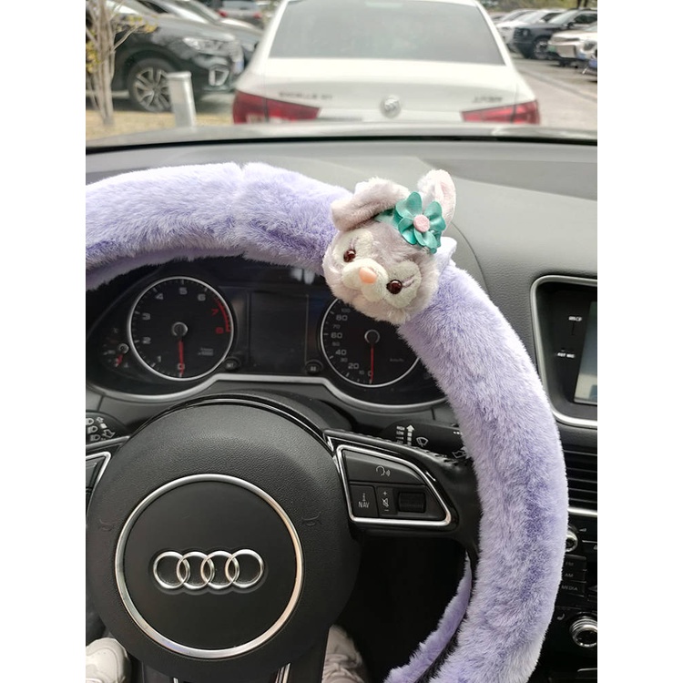 Car Electric Vehicle Steering Wheel Safety Belt Cover Car Decoration Kit Rearview Mirror Stellalou Car Decoration Car Interior Decoration lTp7