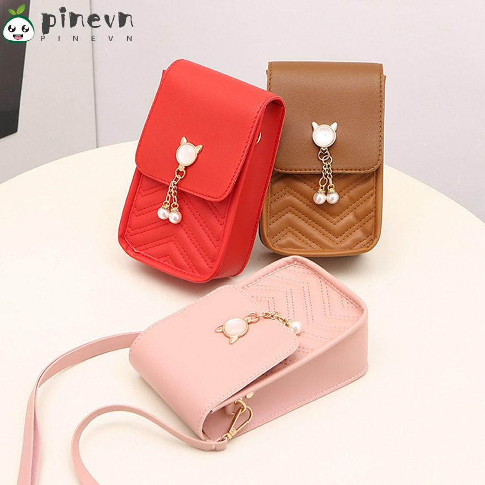 PINEVN Túi Đeo Chéo Mini Đính Tua Rua Thời Trang Cho Nữ