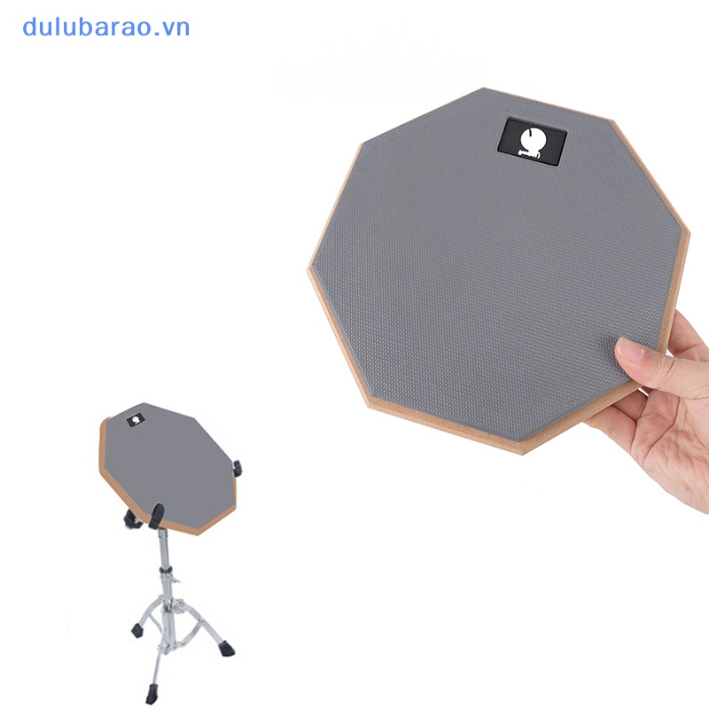 Dul 8 inch cao su gỗ câm trống thực hành đào tạo trống Pad nhạc cụ Ao
