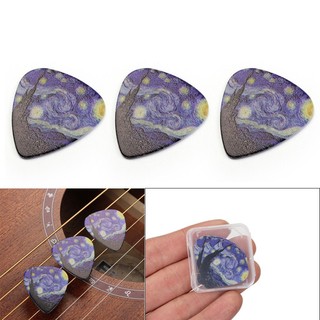Bộ 3 Miếng Gảy Đàn Guitar 0.46mm 0.71mm 0.96mm Starry Sky