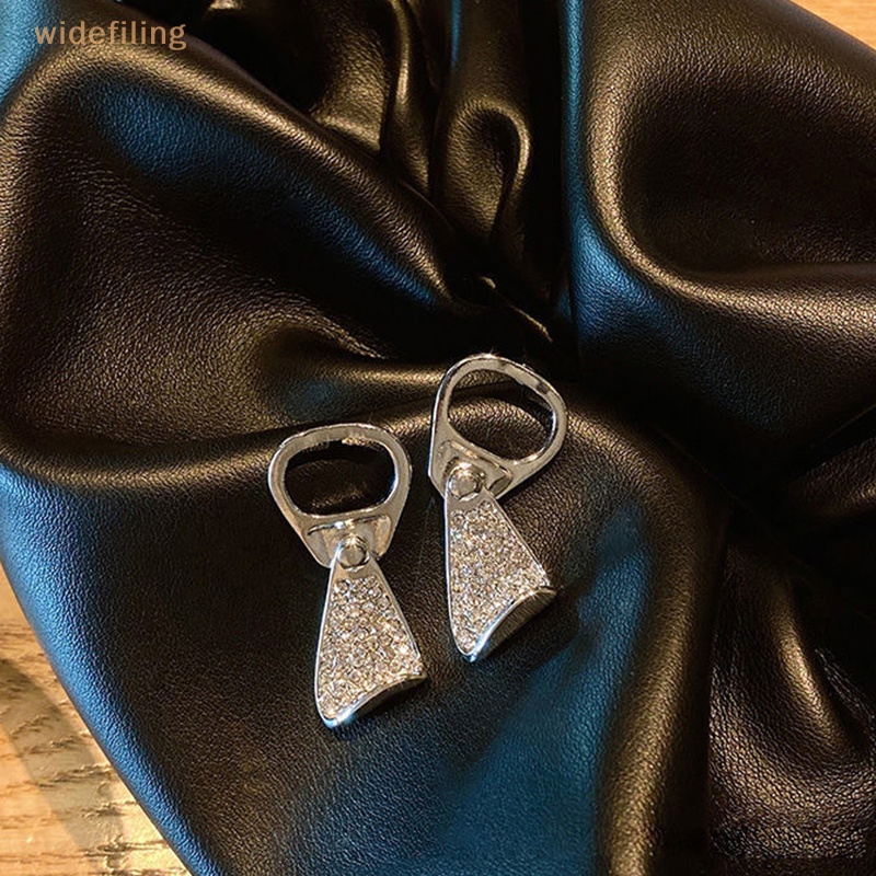 1 Cặp Bông Tai Hình Lon Nước Bằng Hợp Kim Đính Đá Thời Trang Dành Cho Nữ