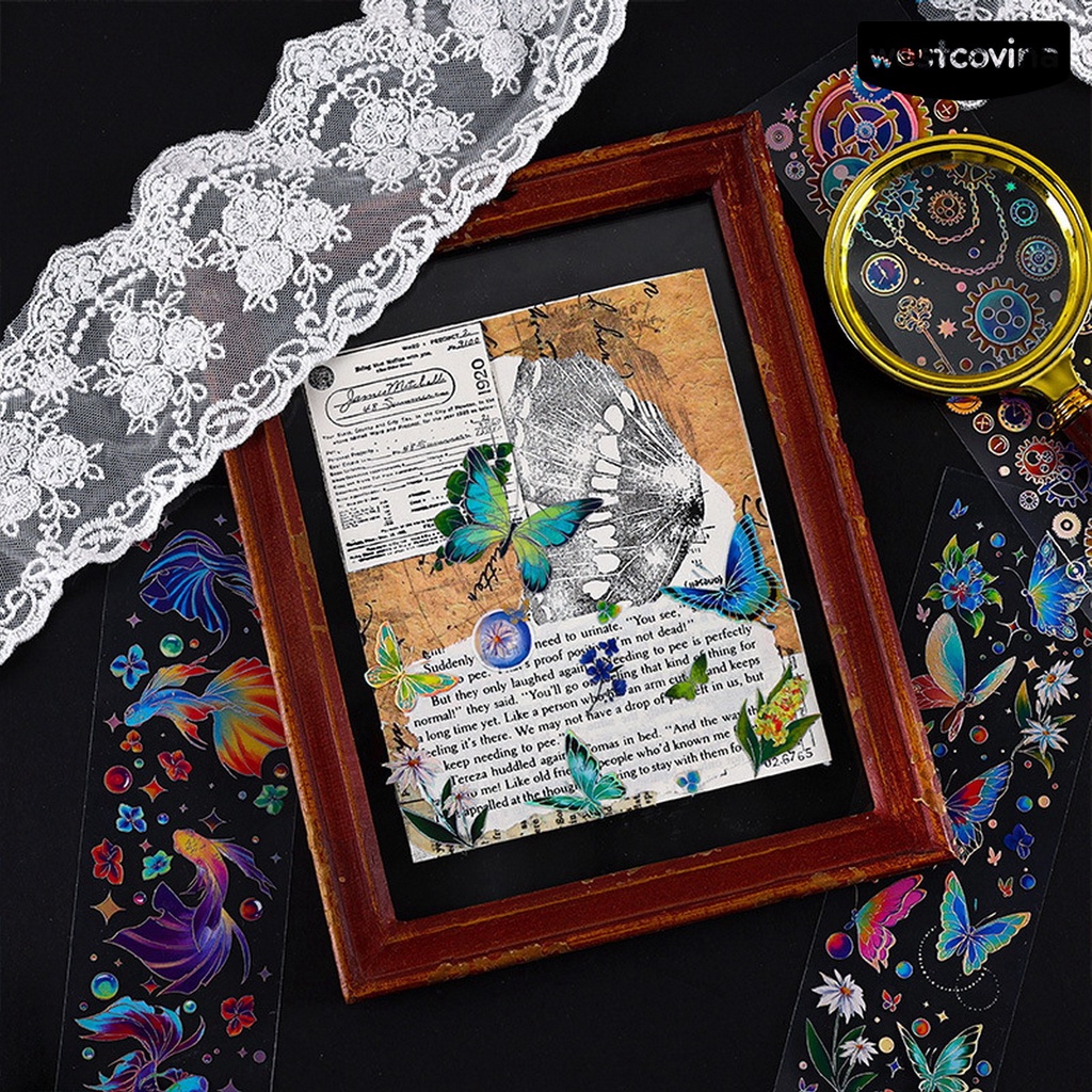 [WSTN] [WSTN]✎Bộ 3 Miếng Dán Bằng PVC Chống Thấm Nước Dùng Trang Trí Nghệ Thuật / Sổ Tay / Trường Học