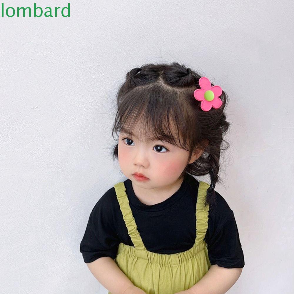 Kẹp Tóc Nhựa Hình Bông Hoa Màu Sắc Ngọt Ngào Xinh Xắn Cho Nữ