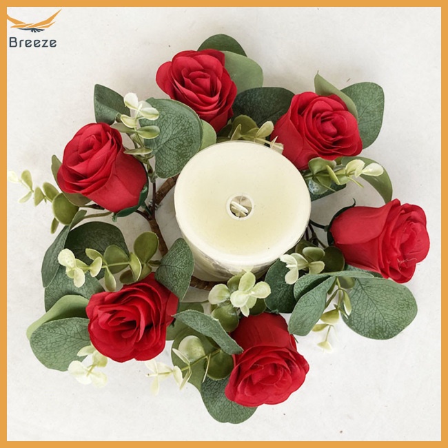 Vòng Hoa Hồng Giả Trang Trí Nhà Cửa / Tiệc Cưới