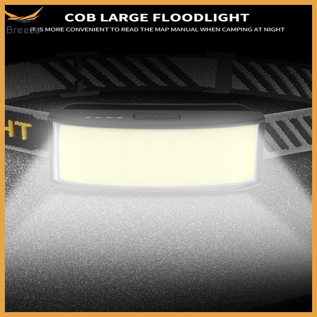 Đèn Pin Led Cob Đeo Đầu Tích Hợp Pin 1000mah Sạc Lại Type-c Tiện Dụng