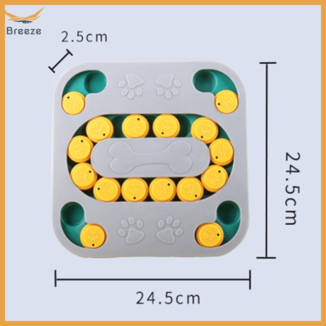 Đồ Chơi Đĩa Theo Dõi Thức Ăn Chậm Chống Cắn Huấn Luyện Cún Cưng