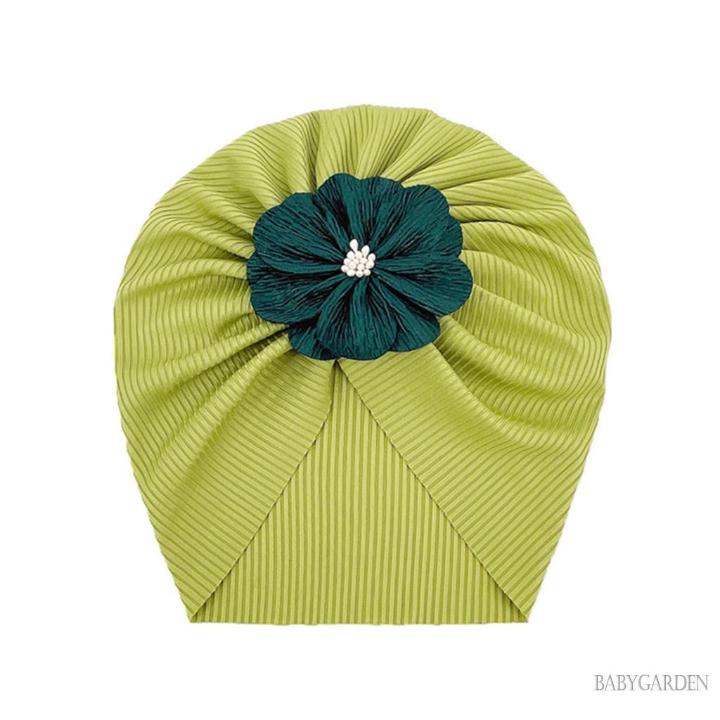 / / Mũ Trùm Đầu Turban Thắt Nút Hoa Lớn Dễ Thương Cho Bé