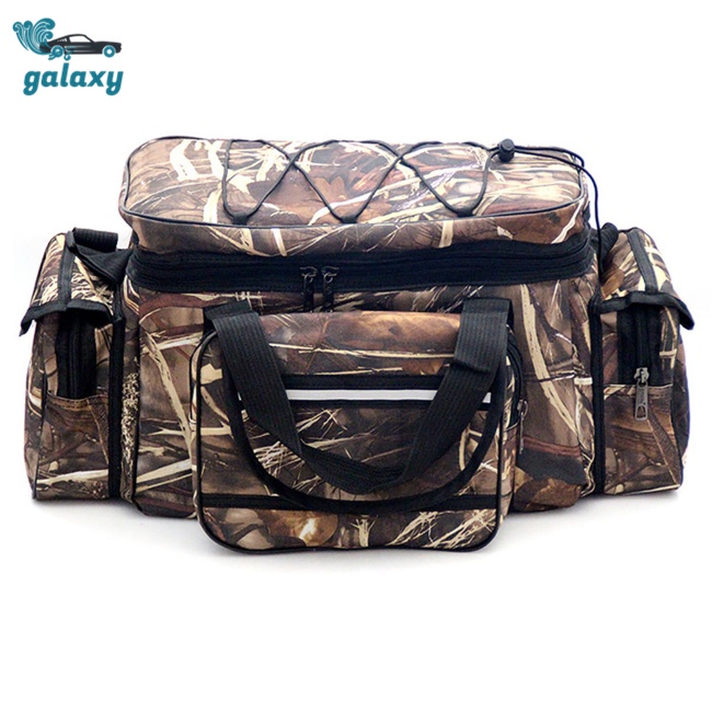 Galaxy Túi Đựng Đồ Câu Cá Đa Năng Cỡ Lớn Bằng Vải Oxford Họa Tiết Rằn Ri