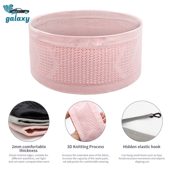 Galaxy Túi Thể Thao Đeo Hông Siêu Nhẹ Thoáng Khí Chống Trượt Cỡ Lớn Đa Năng Cho Nam Nữ