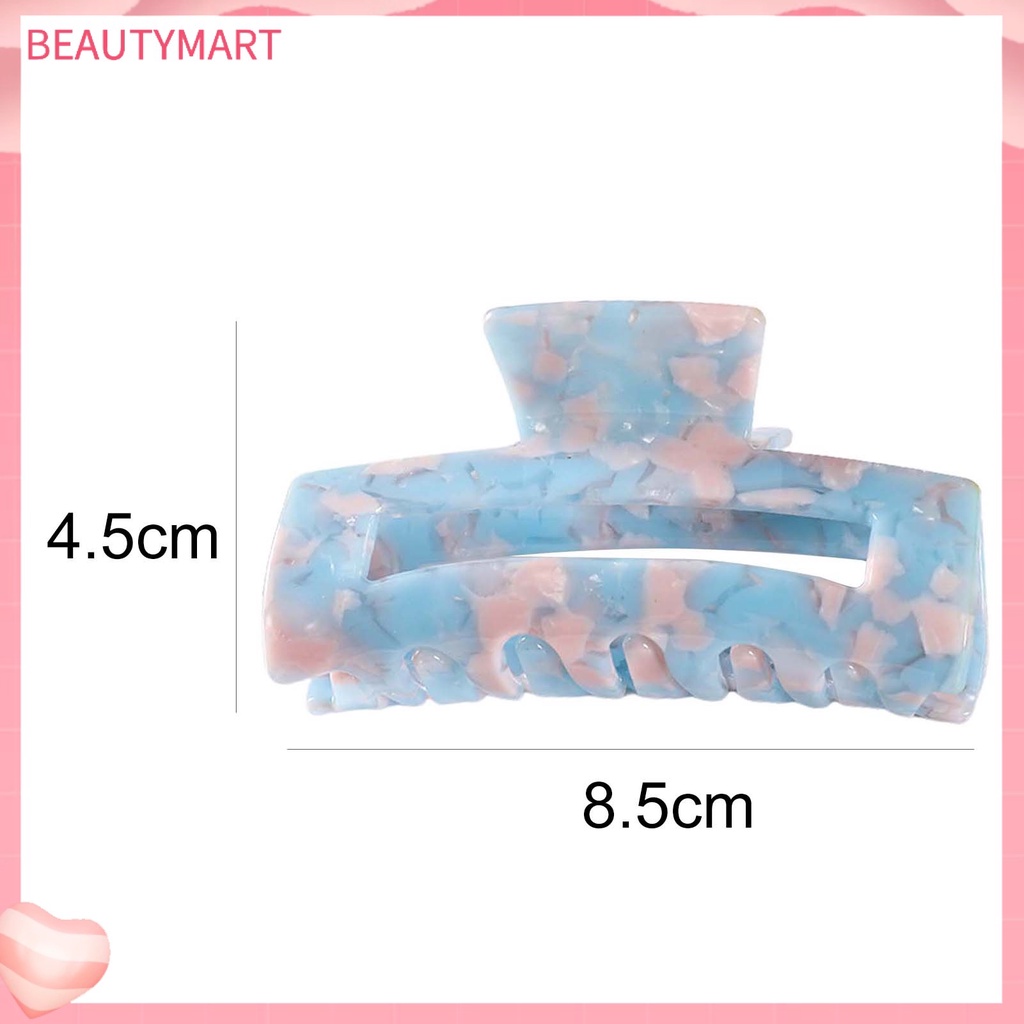 [beautymart] Kẹp Tóc Móng Vuốt Lớn Giữ Chắc Chắn In Họa Tiết Da Báo / Rùa / Kẹp Tóc Làm Đẹp