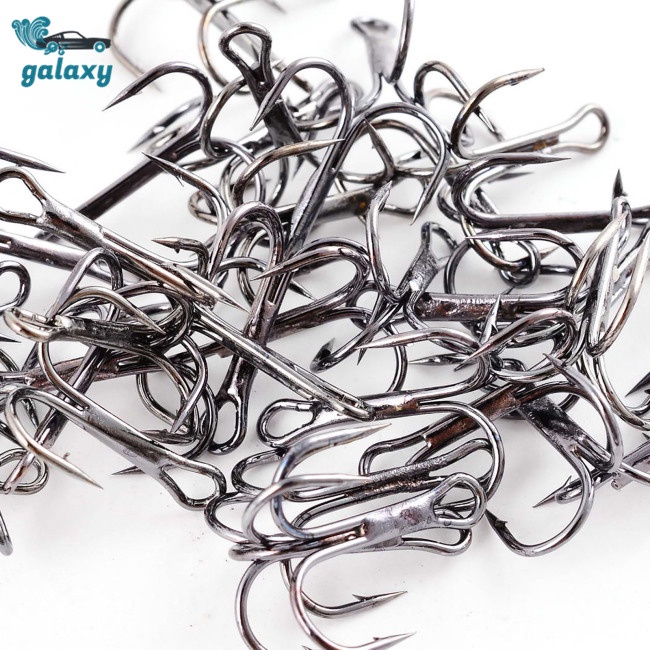 Galaxy Set 100 Lưỡi Câu Cá Bằng Thép Carbon Cao Cấp Kèm Hộp Trong Suốt