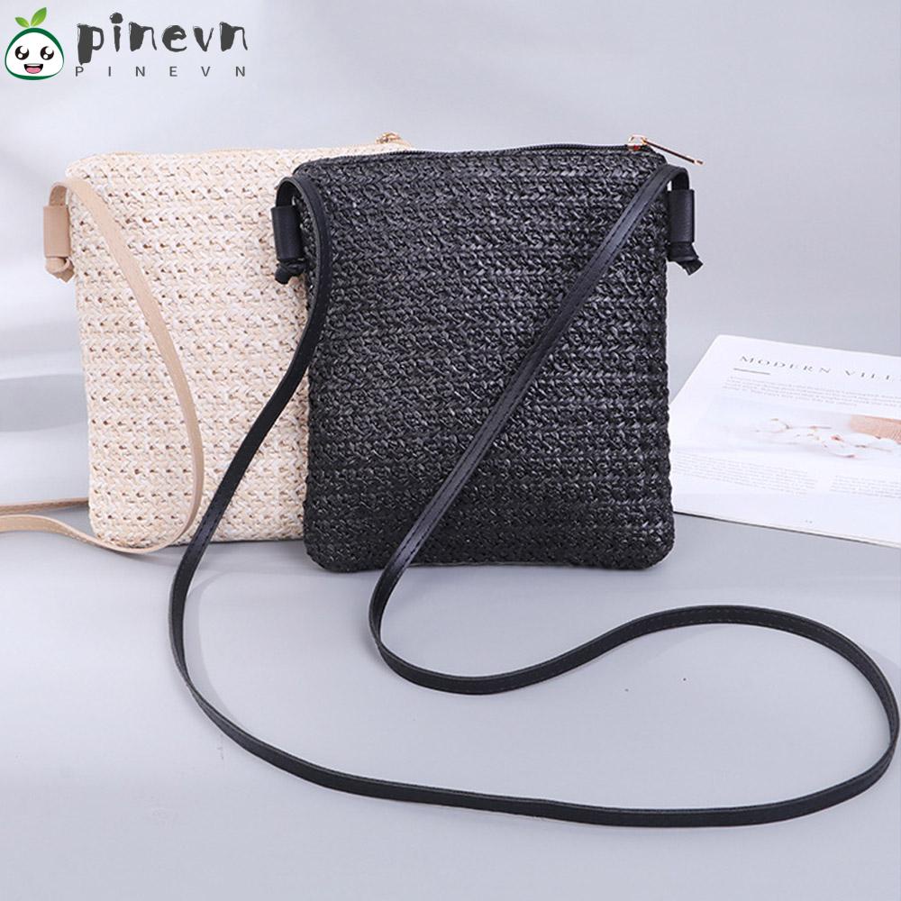 PINEVN Túi Cói Đan Thủ Công Xinh Xắn Hợp Thời Trang