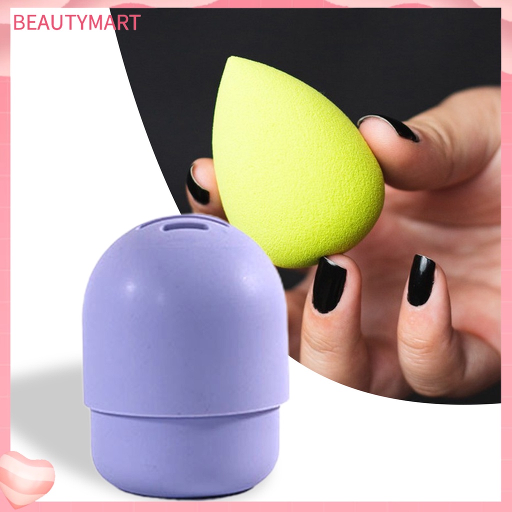 Giá Đỡ Mút Trang Điểm Bằng Silicon Mềm 5 Đường Kẻ Chống Bụi Nhỏ Gọn Linh Hoạt Dành Cho Trang Điểm