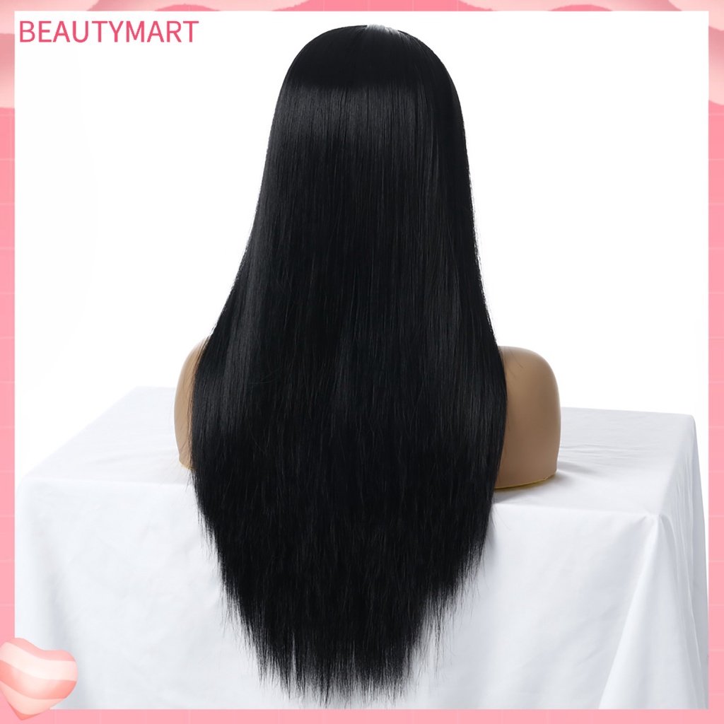 Bộ Tóc Giả Dài Thẳng Bằng Sợi Tổng Hợp Dành Cho Nữ