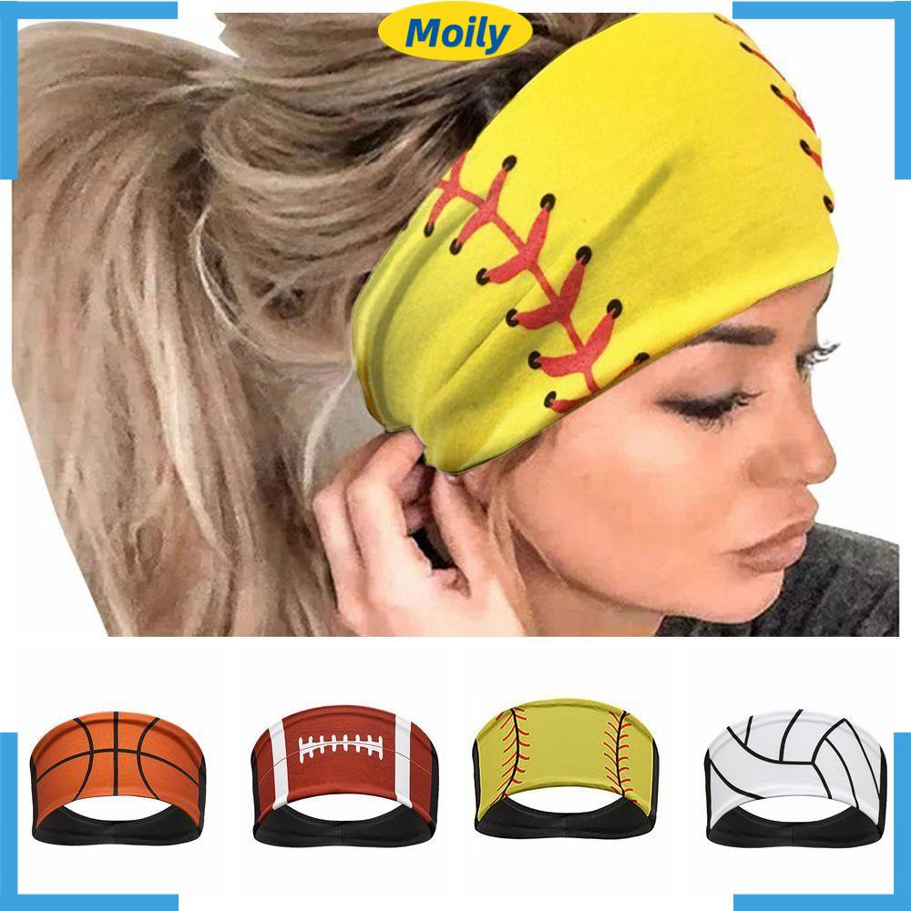 MOILYVN Băng Đô Cài Tóc Bản Rộng Chống Trượt Đa Năng In Họa Tiết Thời Trang Cho Nam Và Nữ