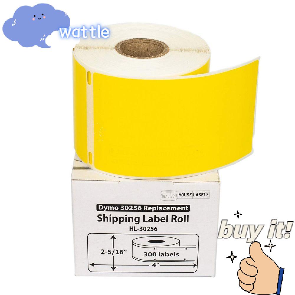 Set 4 Cuộn 500 Nhãn Dán Màu Vàng 3.9 * 2in Tự Dính Trang Trí Văn Phòng