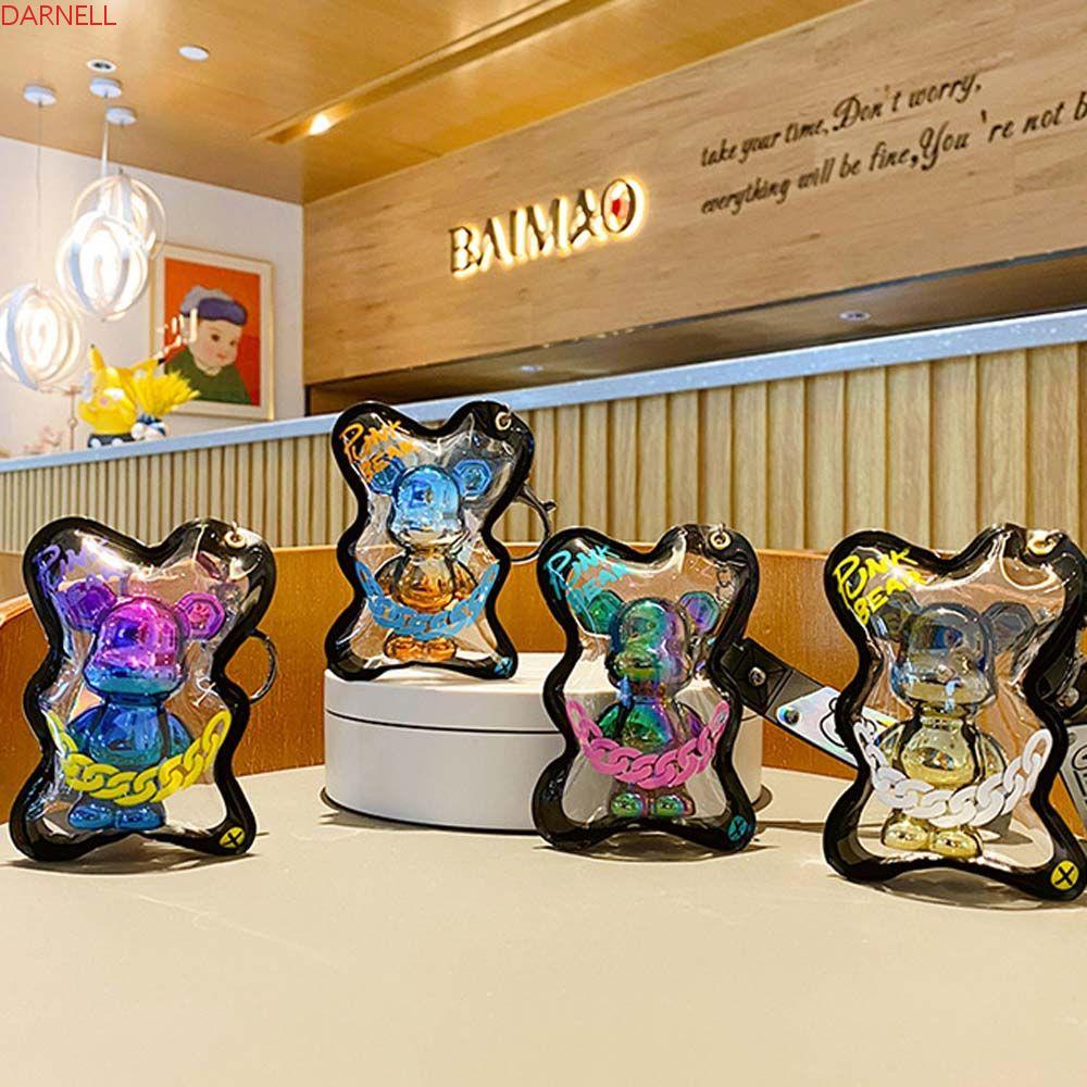 DARNELL Móc Khóa Kim Loại Hình Gấu Sáng Tạo Thời Trang