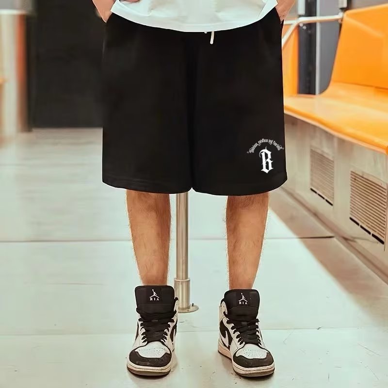 Quần Short Bóng Rổ Dáng Rộng In Chữ Phong Cách Mỹ Thời Trang Mùa Hè 2023