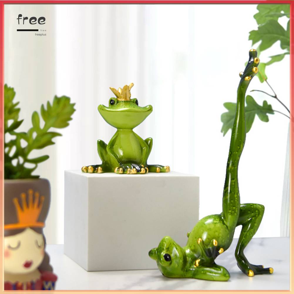 Tượng Ếch Tập Yoga Chống Thấm Nước Bằng Nhựa Resin Trang Trí Trong Nhà / Ngoài