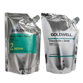 Cặp thuốc duỗi uốn cao cấp Goldwell Structure + Shine 400mlx2