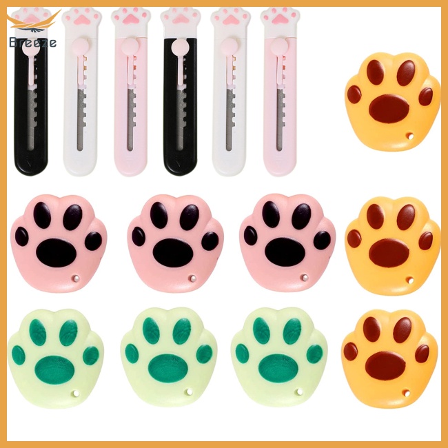 Bộ 15 Dao Cắt Giấy Mini Hình Hoa / Đám Mây / Chữ Dễ Thương Tiện Dụng Cho Gia Đình / Văn Phòng