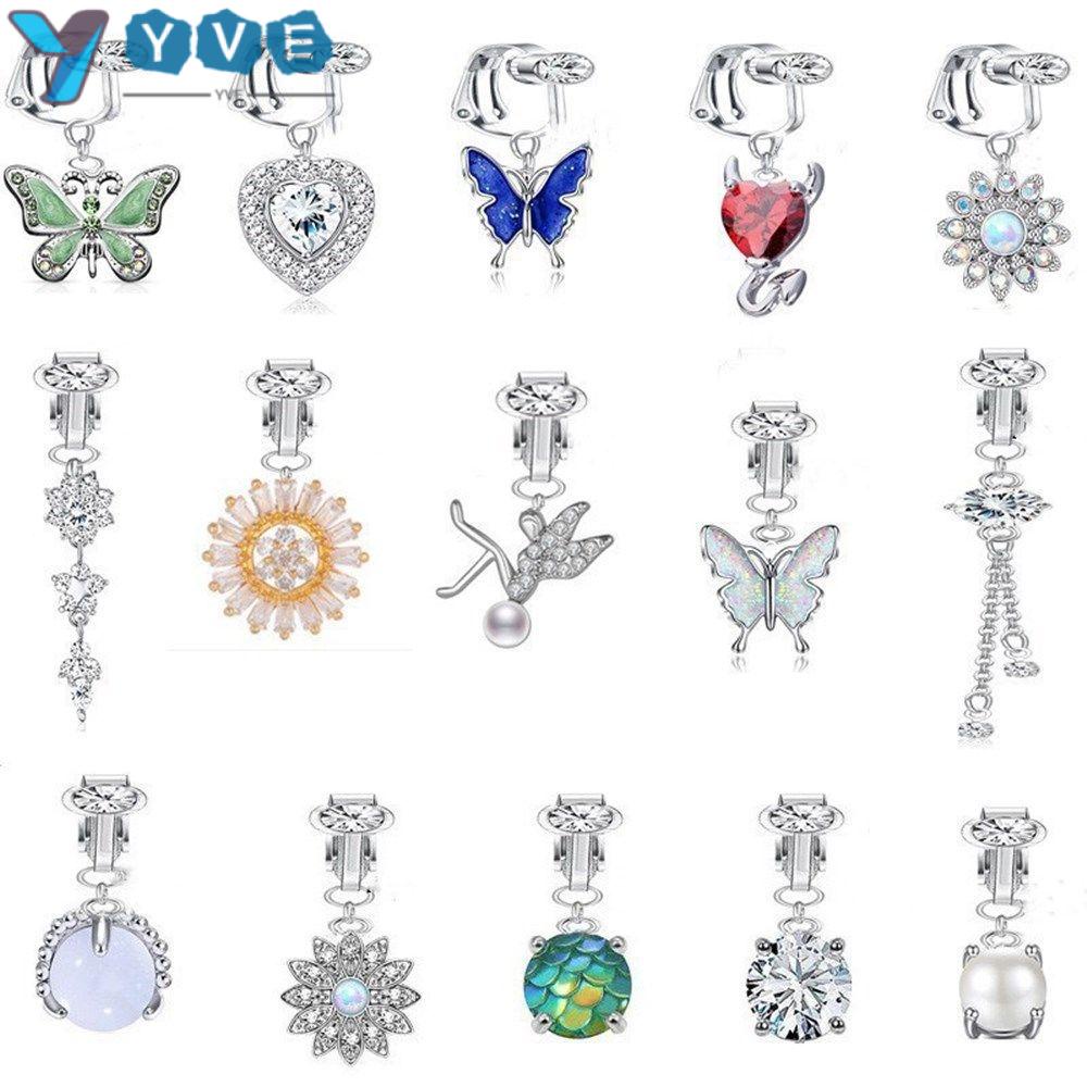 YVE Khuyên RốN ĐíNh Đá BằNg ThéP Y Tế ThờI Trang