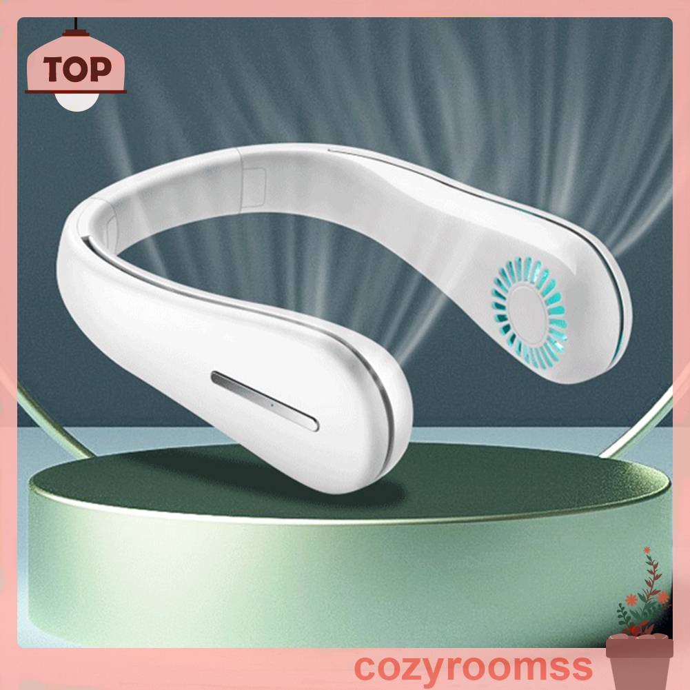 Quạt Làm Mát Đeo Cổ 3 Tốc Độ 2400Mah Tiện Dụng Mang Theo Du Lịch / Chơi Thể Thao