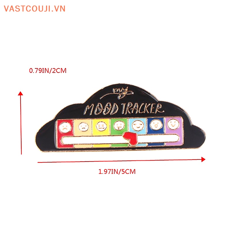 Ghim Cài Áo Hình Đám Mây VASTJI Tráng Men Dành Cho Bạn Bè