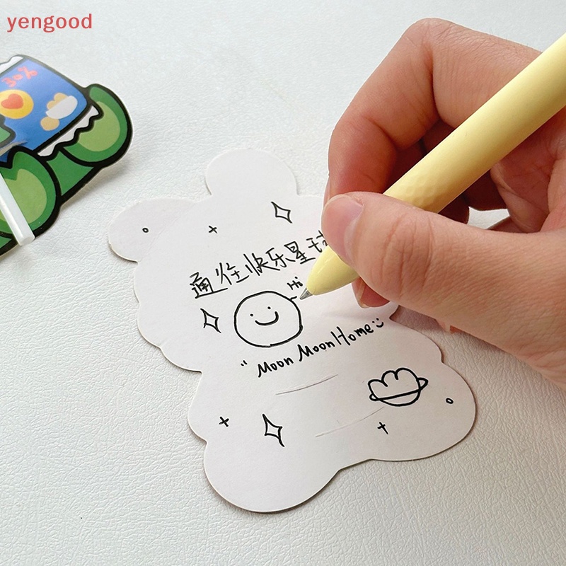 Set 50 Tấm Thiệp Kẹo Mút Bằng Giấy Họa Tiết Hoạt Hình Dễ Thương