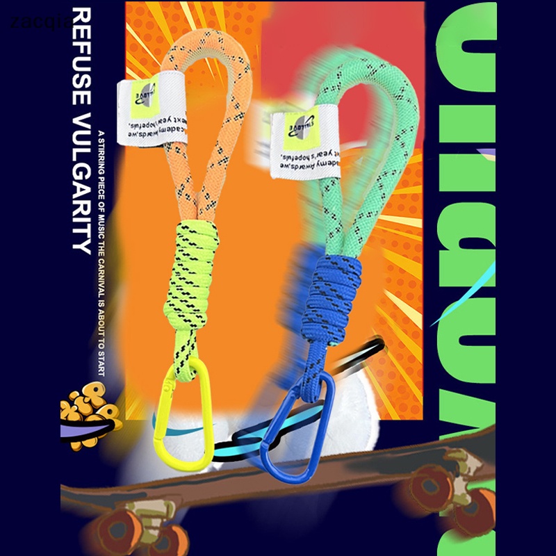 [zacqia] Dây Đeo Điện Thoại Dạng Lưới Màu Huỳnh Quang Cho Túi Xách / Móc Khóa